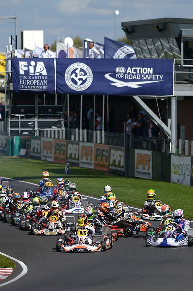 Young karting drivers